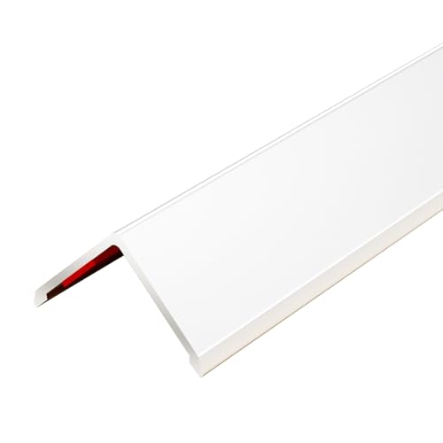 Wandeckenschutz für Wände aus Aluminiumlegierung L Form Eckschutz 90° Streifen für Wohnzimmerdekoration Belastung mit Spezialkleber(White,100 * 1.5cm) von Generic