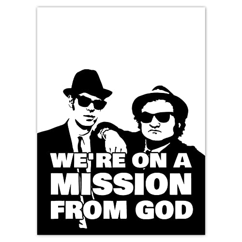 Wandsticker Dekor Foto Sticker 100x135cm Blues Brothers Mission No.H7793M_NS1AR von Generic