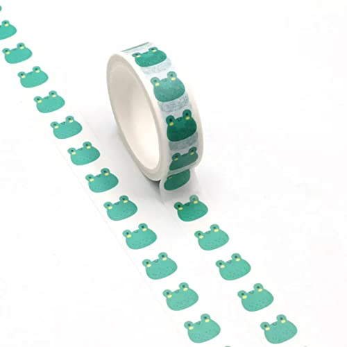 Washi Tape Grüner Frosch Tier Washi Klebeband Papierklebeband Schule Bürobedarf DIY Scrapbooking Dekoratives Aufkleberband von Generic