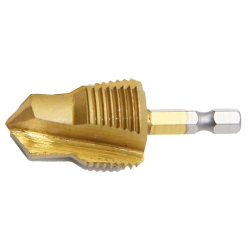 Wasserrohr Reparaturbit, 4/6 Wasserrohr Reparaturbohrmaschine Bit Sechskant Schaftschraube Klopfbohrmaschine Bit 3 Kante Stiefmaschinenbohrer Klempner PPR Wasserrohr Expansion Expansion Tool Zwei Eins von Generic