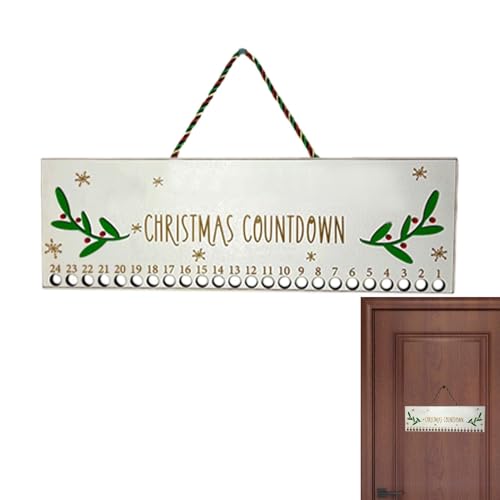 Weihnachts-Adventsbox – Weihnachts-Countdown-Dekoration, Adventskalender-Geschenk | Zuckerstangen-Weihnachts-Countdown aus Holz, kreativer dekorativer Adventskalender für Erwachsene für Familie, Kinde von Generic