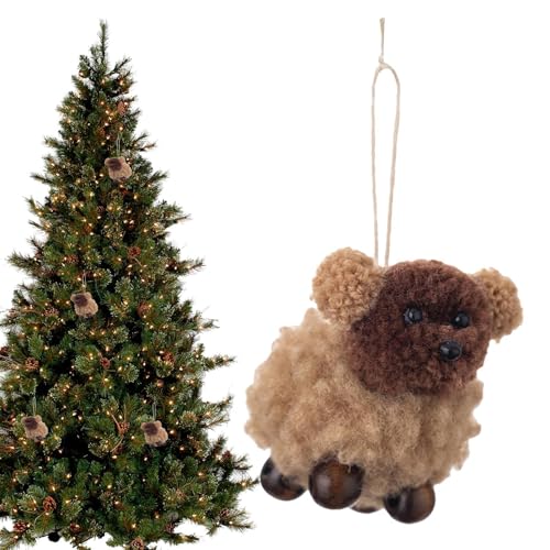 Weihnachtsdekoration für Haustiere, Weihnachtsschmuck für Hunde | Filz Weihnachtsbaum Ornamente Kreative Niedliche Christbaumschmuck für Weihnachtsbaum Fenster von Generic