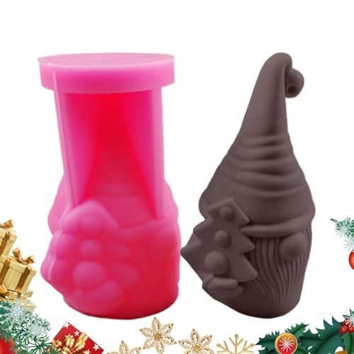 Weihnachtsformen 3D Silikon, Nanoseifenformen - Gips Gießform Silikon 3D | Kerzenform für Weihnachtsdekoration zur Herstellung von Schokolade, Gelee, Süßigkeiten, Fondant von Generic