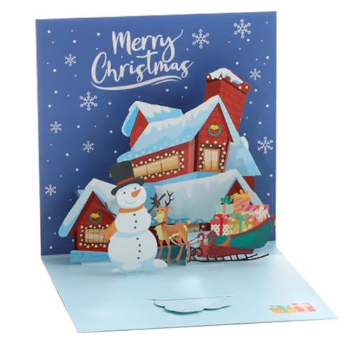 Weihnachtskarten, Pop up 3D Weihnachtsbaum-Grußkarte, Weihnachtskarten mit umschlag, Klappkarten Grußkarten Edel weihnachten karten Christmas cards English Weihnachtskarte kleine (E) von Generic