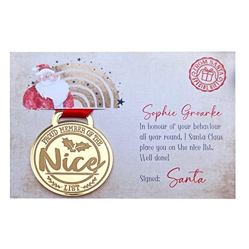 Weihnachtskarten Set, Personalisierte Weihnachtskarte mit Medaille, Weihnachtskarten mit umschlag, Klappkarten Grußkarten Edel weihnachten karten Christmas cards English Weihnachtskarte kleine (1) von Generic