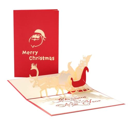 Weihnachtskarton, 3D Weihnachtskarte mit Schneemann und Bär, Weihnachtsgrußkarten Klappkarten Weihnachtskarten edel Grußkarten weihnachten karten Weihnachtskarten mit umschlag Christmas cards (1) von Generic