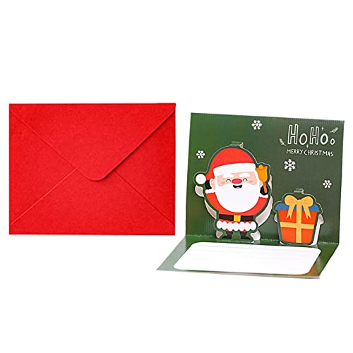 Weihnachtskarton, Kreative 3D Weihnachtskarten, Grußkarten mit Umschlägen, Weihnachtsgrußkarten Klappkarten Weihnachtskarten edel Grußkarten weihnachten karten Weihnachtskarten Christmas cards (B) von Generic