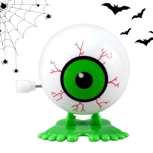 Winden Sie Augapfel - Halloween Wind -Up -Spielzeug, Neuheit Augapfel Uhrwerk | Gruselige Desktop -Dekoration, lustige Karnevalspreise, gruselige Party -Gefälligkeiten, einzigartige Spielzubehör für T von Generic