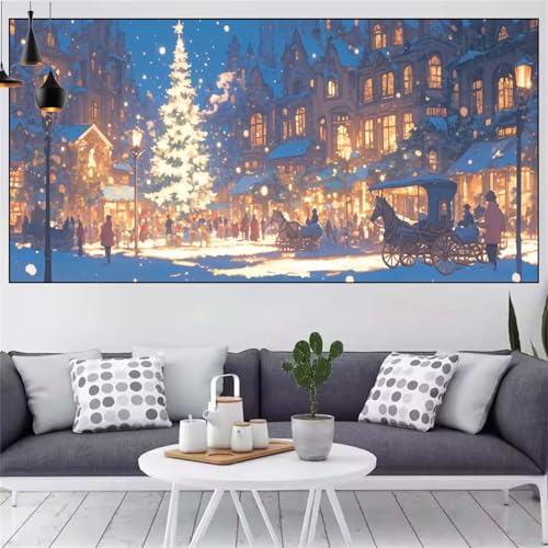 Winter Diamond Painting xxl 75x150cm Diamond Painting Erwachsene Stadt Diamant Malerei Set,Mosaikherstellung Malen Nach Zahlen Cross Stickerei Kunst Leinwand Malerei Kits,Décor Geschenke Frauen CN-138 Winter Diamond Painting xxl 75x150cm Diamond Painting Erwachsene Stadt Diamant Malerei Set,Mosaikherstellung Malen Nach Zahlen Cross Stickerei Kunst Leinwand Malerei Kits,Décor Geschenke Frauen CN-138 von Generic