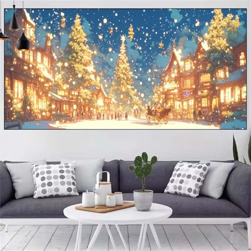 Winter Diamond Painting xxl 75x150cm Diamond Painting Erwachsene Stadt Diamant Malerei Set,Mosaikherstellung Malen Nach Zahlen Cross Stickerei Kunst Leinwand Malerei Kits,Décor Geschenke Frauen CN-139 Winter Diamond Painting xxl 75x150cm Diamond Painting Erwachsene Stadt Diamant Malerei Set,Mosaikherstellung Malen Nach Zahlen Cross Stickerei Kunst Leinwand Malerei Kits,Décor Geschenke Frauen CN-139 von Generic