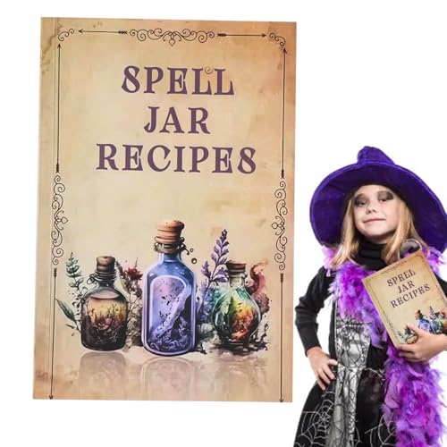 Witch Spell Book – Tragbarer detaillierter Inhalt, vollständige Anleitung | Zauberer-Zubehör für Schulreisen zu Hause, im internationalen Format leicht lesbar Craft C Witch Spell Book – Tragbarer detaillierter Inhalt, vollständige Anleitung | Zauberer-Zubehör für Schulreisen zu Hause, im internationalen Format leicht lesbar Craft C von Generic