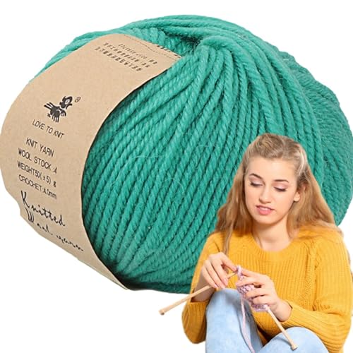 Wollgarn zum Stricken,Wollstrickgarn,Weiches Garn zum Handstricken und Häkeln - Bequeme Decken, gehäkeltes Wollgarn für Pullover, Mütze, Handschuhe, Schal, Spielzeug von Generic