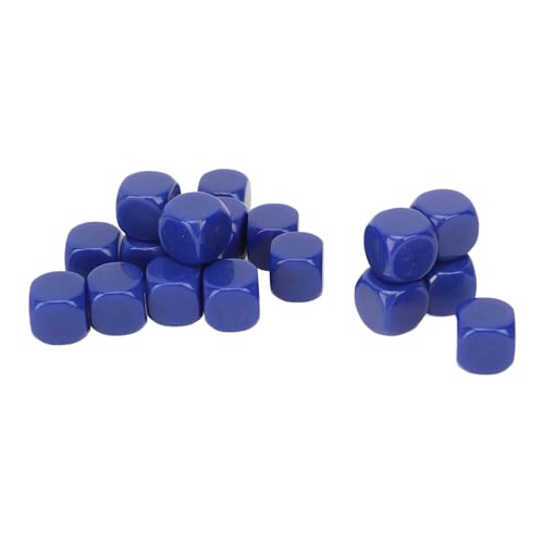 Würfel, 16 Mm Langlebige Runde Kurven Würfelwürfel 20 Teile für Brettspiele (Blue) von Generic