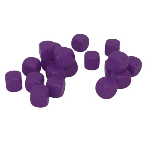 Würfel, 16 Mm Langlebige Runde Kurven Würfelwürfel 20 Teile für Brettspiele (Purple) von Generic