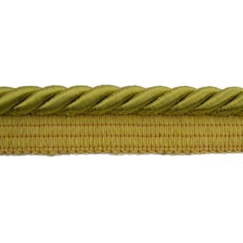 ab 5m Kordel mit Band Ø8mm Breit 2 cm Farbe Gold Honiggelb Möbelkordel Satinkotdel Schnur Polsterschnur Geflochten Kissen (DE) von Generic