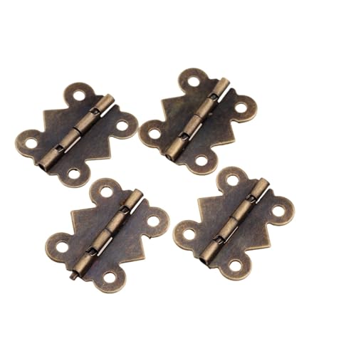 stücke 25 * 20mm Antike Bronze Mini Tür Scharnier Schrank Schublade Box Scharnier für Möbel Hardware von Generic