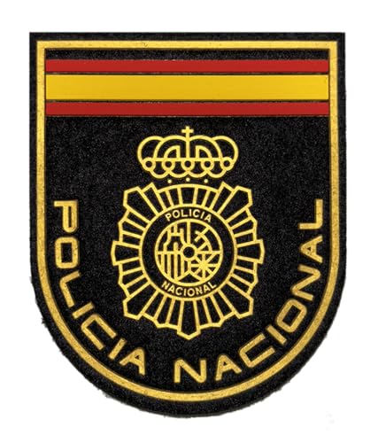 Aufnäher Rubber und Plüsch Nationale Polizei 9 cm von Genérico