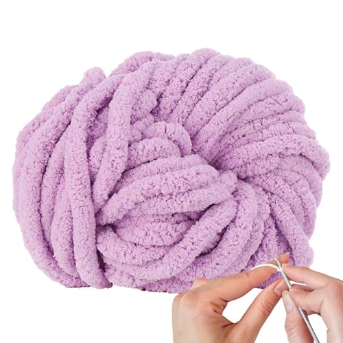 Chenille-Garn – Garn und dick | Chenille-Garn zum Häkeln | Strickgarn | super voluminöses dickes Strickgarn | flauschiges Kittinggarn für Bastelarbeiten, Stricken, Decken von Genérico