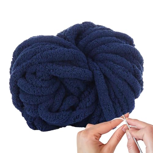 Chenille-Garn – Garn und dick | Chenille-Garn zum Häkeln | Strickgarn | super voluminöses dickes Strickgarn | flauschiges Kittinggarn für Bastelarbeiten, Stricken, Decken von Genérico