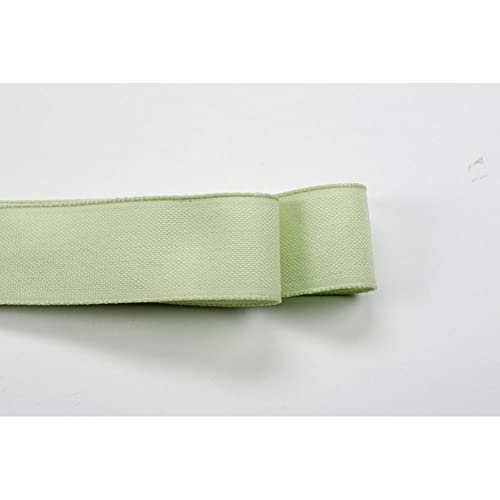 Generico Baumwollband Chiffon Schleifenband Farbe Salbei Grün 10 mm x 50 Meter von Generico