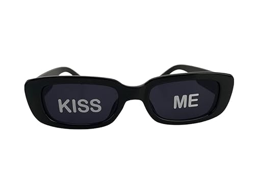 Genérico Kiss Me Sonnenbrille Partyartikel Lustige Kostüme Lustige Brille Junggesellinnenabschied von Genérico