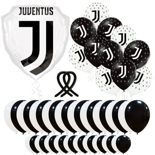 Juve Luftballons Bundle - Juve Party - Juve Bigiemme Luftballons - Cattex Luftballons - Juve Dekoration Geburtstagsfeier - Juve 55 Stück Luftballons von Bigiemme