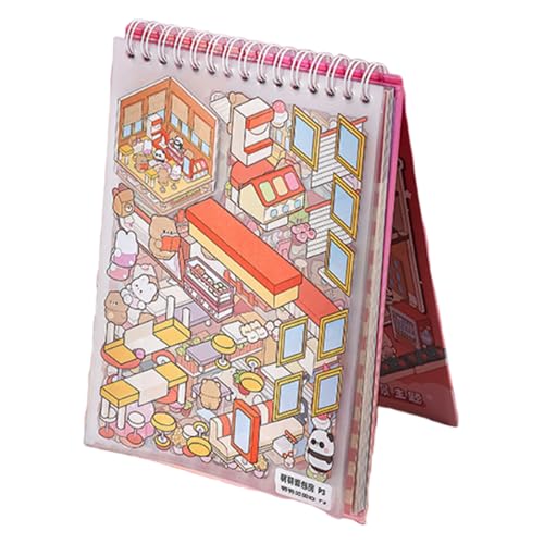 Miniatur-Aufkleber für Bastelarbeiten, 3D-Aufkleber aus Cartoon-Haus, Zubehör für Scrapbooking, Tagebuch und Planer, ideal für Notizbücher und Alben Miniatur-Aufkleber für Bastelarbeiten, 3D-Aufkleber aus Cartoon-Haus, Zubehör für Scrapbooking, Tagebuch und Planer, ideal für Notizbücher und Alben von Genérico