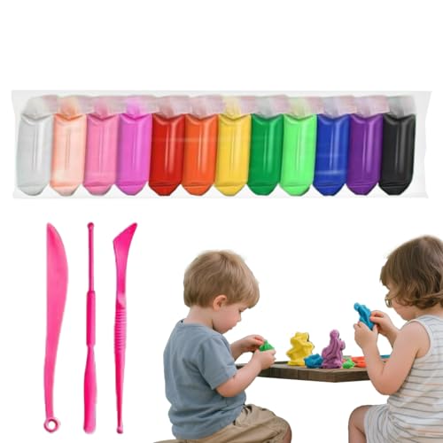 Modelliermasse, Modelliermasse, für Kinder, nicht klebend, lebendige Farben, kreatives Basteln für Zuhause, Schule, Klassenzimmer, Mädchen und Erwachsene Modelliermasse, Modelliermasse, für Kinder, nicht klebend, lebendige Farben, kreatives Basteln für Zuhause, Schule, Klassenzimmer, Mädchen und Erwachsene von Genérico