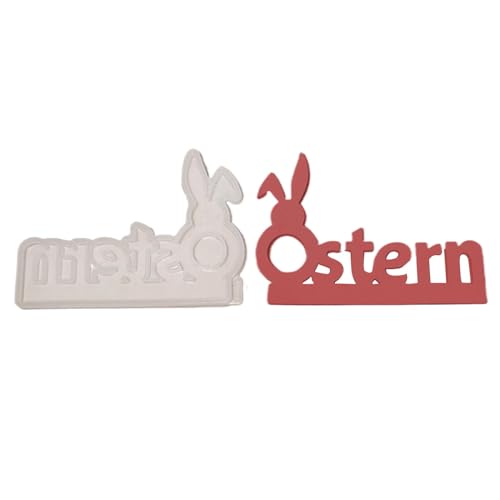 Osterformen für Harz, Silikonformen für Osterhasen, Gießform für Alphabet-Hasendekoration, Gießform aus Osterharz, Gipsformen und C von Genérico