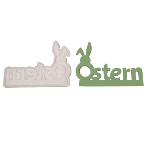 Osterharzformen, -Tonformen, Form mit englischen Buchstaben, Gipsformen aus Epoxidharz, Dekoration für Ostern von Genérico