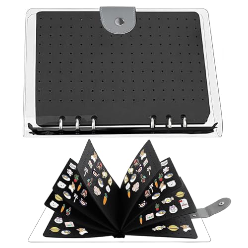Sammelbuch mit Pins für Sammler, Organizer für Präsentationen, mit Halterung für Nadelfilz, Brosche mit 6 Seiten, Präsentationstasche Sammelbuch mit Pins für Sammler, Organizer für Präsentationen, mit Halterung für Nadelfilz, Brosche mit 6 Seiten, Präsentationstasche von Genérico