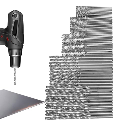 Spiralbohrer-Set – 50-teiliges Metallbohrer-Set | Hochgeschwindigkeitsstahl-Bohrer, multifunktionaler Bohrer mit geradem Griff für Eisen, Aluminium und Kupfer Spiralbohrer-Set – 50-teiliges Metallbohrer-Set | Hochgeschwindigkeitsstahl-Bohrer, multifunktionaler Bohrer mit geradem Griff für Eisen, Aluminium und Kupfer von Genérico