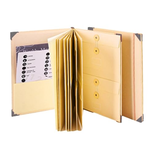 Akkordion File Pocket, Expanding File Folder, Receipt Organizer Labels, Paper Files Pocket with Expanding Folders And Labels for Organizing Bills and Documents von Générique