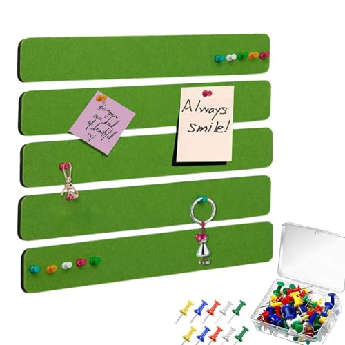 Bulletin Board, Haftnotiz-Board, Push Pin Board, Multifunctional Tack Board, Felt Bulletin Board Tiles, Felt Notice Board Tiles for Home, Studio, Schule, Restaurant (Felt) von Générique