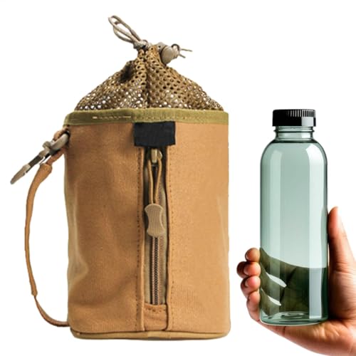 Camping-Toiletten-Papier, Hiking Water Bottle Pouch, zweilagig, Anti-Schimmel-Canvas, mit Haken, Anti-Glanz-Licht, tragbar für Outdoor-Abenteuer, Camping und Reisen von Générique