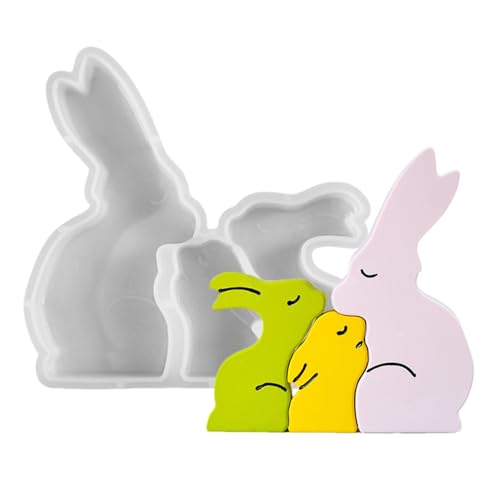 Candle Molds Resin Molds Epoxidharz Mold Silikon Molds Rabbit Mold Easter Resin Molds Animal Molds Chocolate Molds Fondant Molds Easter Bunny Molds Silikon Cake Molds Cake Molds von Générique