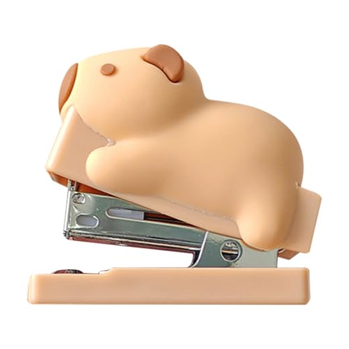 Capybara Stapler, Cute Capybara Compact Stapler, Multifunctional Stapler, Stapler for Students, School Supplies Stapler, Workplace Desk Stapler, Stapler Zubehör, Adorable Desk Stapler, Small von Générique