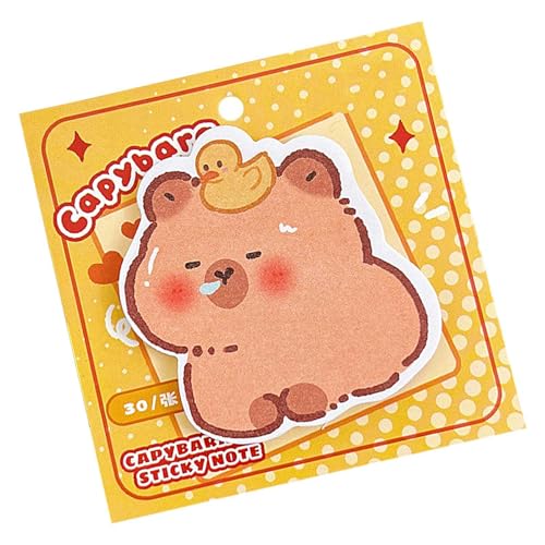 Cartoon Sticky Notes for Desk, Capybara Sticky Notes for Home, Fun Stationery Notepad, Capybara Memo Pad for Desk, Sticky Notes with Cartoon Design, Fun Memo Pad for School von Générique