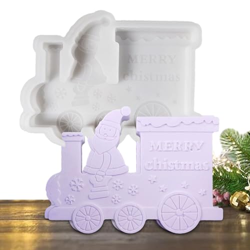 Christmas Silicone Mold | Mold | Holiday Candle Mold | Zug Combination Cast, Non-Stick Gypsum Molds, Festive Craft Cast, Soap Making Cast, Christmas Plaster Molds, Silicone Craft Mold von Générique