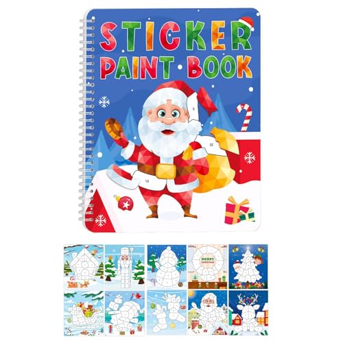 Christmas Theme Activities, Cartoon Sticker Book, Fine Motor Skills Toys, Preschool Learning Activities, Educational Toys for Kids, Christmas Educational Books, Kids Activity Books von Générique