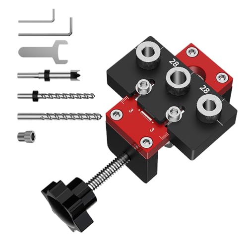 Dowel Jig Set, Woodworking Dowel Jig, Punch Locator Kit, Lochbohrer, Woodworking Tools Kit, Doweling Jig Kit für Woodworking mit Punch Locator und Precise Hole Positioning von Générique