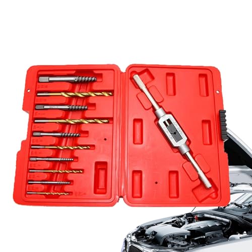 Drill Bit und Bolt Extractor Kit, Heavy Duty Easy Out Drill Bit Set, 7,72 x 5,43 Zoll, 11-teilig Multi-Purpose Screw, High Strength Removal Tool for Home Repairs, Automotive von Générique