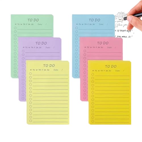 Englische Haftnotizen, linierte Notizen, Smooth Writing Sticky Notes, Notepads für Schule, Study Room, Home, Work Area, Sticky Notes Planer, Lined Notepads for School von Générique