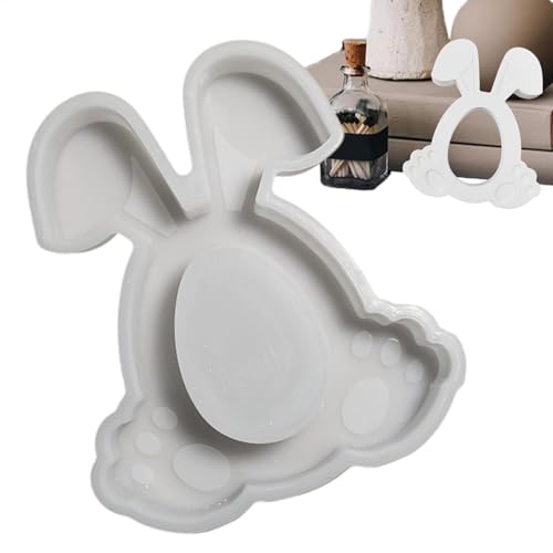 Entzückende Harz-Bastelformen, Bunny Resin Mold, Hollow Bunny Soap Crafting Gypsum Molds, Cartoon Art Crafting Silikon Molds, Silikon Bunny Mold, Epoxidharz Molds für die Herstellung von Home von Générique