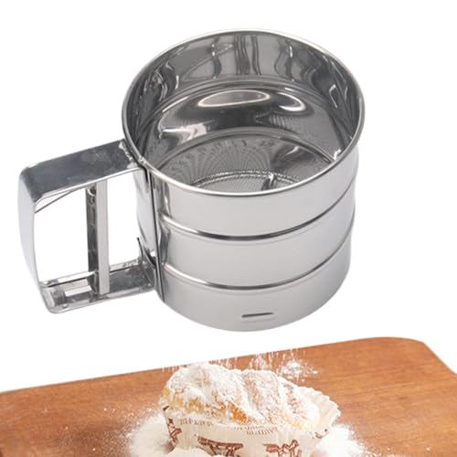 Entzückender Flour Sifter, wiederverwendbarer Netzstoff, Edelstahl, Pulver, für zu Hause, Restaurants, Cafe von Générique