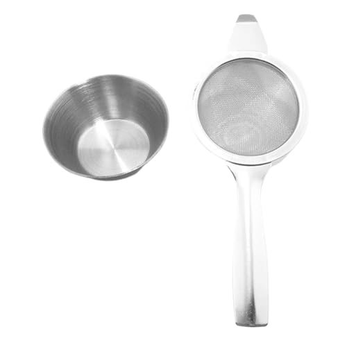 Feinmaschiger Netzstoff für Flour, Edelstahlsieb für Saft, Cocktailschäler mit feinem Mesh, feines Mesh, Sieve für Lebensmittel mit Griff, lockere Tee-Infuser Sieve, Küchenfeinmaschiene von Générique