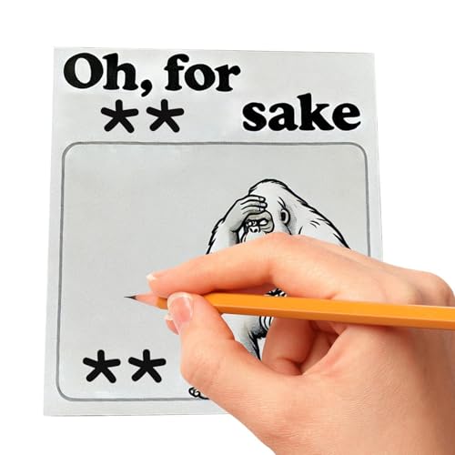 Funny Sticky Note Pad, Student Memo Notepad, 7,5 cm/2,95 Zoll Easy Post Adhesive Sticker, Fun School Office Workers Who Enjoy a Bit of Humor in Their Daily Tasks Teacher Gift von Générique