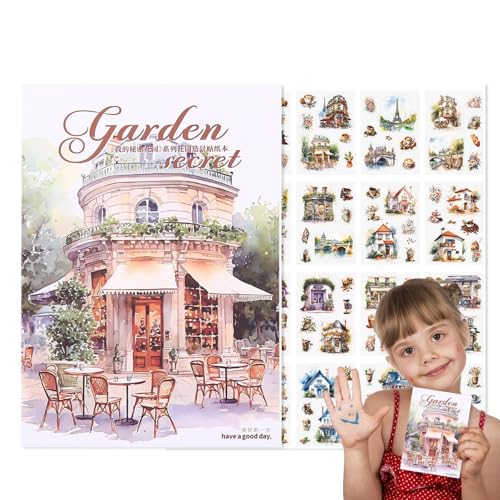 Gartenaufkleber für Scrapbooking, Gartentagebuch, Aufkleber Pack für Scrapbooking mit 20 Blatt, Journalbedarf, ästhetisches Stickerbuch von Générique