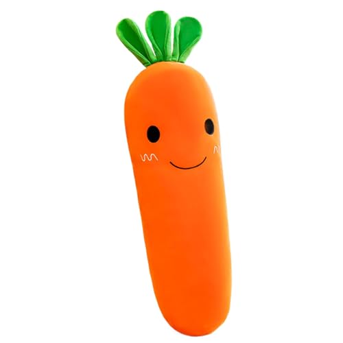 Générique Automotive Circuit Carrot Hugging Pillow, Soft Plush Cute Carrot Shape Pillow, 19,7 Zoll Stuffed Karrot Toy, Kinder Schlafkissen für Schlafzimmer, Sofa, Büro Dekoration von Générique