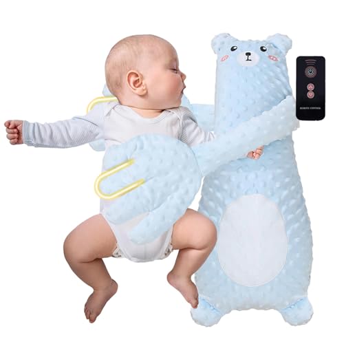 Générique Baby Patter für Schlaf, Baby Rest Helper Soother Pillow, Patting Startle Prevention Sleep Toy, Third Gear Adjustable Simulation of Mothers Automatic Slapping, 59 x 9,84 Zoll von Générique